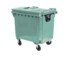 Пластиковый лоток 600х400х75 зеленый сплошной  маленькое 